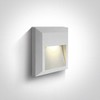2W LED paviršinis fasado šviestuvas, baltas, 3000K, 67388B/W/W
