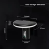 2W LED sieninis fasado šviestuvas su saulės baterija ir judesio davikliu, juodas, 3000K, IP54