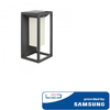 2W LED sieninis šviestuvas su saulės baterija, pilkas, 3000K (šiltai balta), SAMSUNG LED chip
