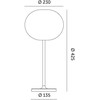 2W LED stalo šviestuvas VENEZIA S, juodos/baltos sp., 2700K, IP54, su baterija