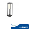 2W LED šviestuvas su saulės baterija, pilkas, 3000K (šiltai balta), SAMSUNG LED chip