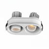 2x10W LED įleidžiamas šviestuvas, baltas, 3000K, IP44, S175