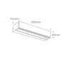 2x10W sieninis lauko šviestuvas, baltas, 3000K, IP65, 67526B2/W/W