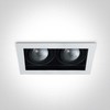 2x12W LED įleidžiamas pakreipiamas šviestuvas, baltas, 3000K, 51212E/W/W