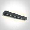 2x13W sieninis lauko šviestuvas, antracito sp., 3000K, IP65, 67526B3/AN/W