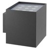 2x20W LED sieninis fasado šviestuvas XWALL, tamsiai pilkas, 3000K, IP65, šviečia į viršų ir į apačią