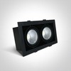 2x30W LED įleidžiamas pakreipiamas šviestuvas, juodas, 4000K, 51230/B/C