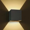 2x3W LED sieninis šviestuvas, antracito sp., 3000K, 67398C/AN/W