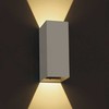 2x3W LED sieninis šviestuvas, baltas, 3000K, 67398A/W/W