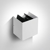 2x3W LED sieninis šviestuvas, baltas, 3000K, 67340A/W/W