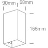 2x3W LED sieninis šviestuvas, juodas, 3000K, 67398A/B/W