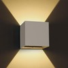 2x3W LED sieninis šviestuvas, baltas, 3000K, 67398C/W/W