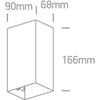 2x3W LED sieninis šviestuvas, antracito sp., 3000K, 67398A/AN/W