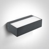 2x4,5W LED sieninis šviestuvas, antracito sp., 3000K, 67362C/AN/W