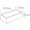 2x4,5W LED sieninis šviestuvas, antracito sp., 3000K, 67362C/AN/W