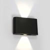 2x6W LED sieninis šviestuvas, antracito sp., 3000K, 67412/AN/W