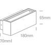 2x6W LED sieninis šviestuvas, antracito sp., 3000K, 67374A/AN/W