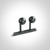 2x7W akcentinis šviestuvas į magnetines sistemas, juodas, 3000K, 42134A/B/W