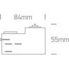 3 fazių bėgelio adapteris, pilkas, 41002/G