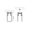 Magnetinis bėgelis OPTONICA S35, baltas, 2m