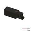 3 fazių bėgelių kairysis sujungimas, juodas, 6CON411601IN