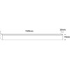 30-50W LED linijinės sistemos šviestuvas, baltas, 3000/4000/5000K, 38151A/W/V