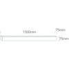 30-50W LED linijinės sistemos šviestuvas, baltas, 3000/4000/5000K, 38161A/W/V