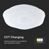 Lubinis šviestuvas V-tac 30/60W LED paviršinis šviestuvas, baltas, 3000/4000/6500K, dimeriuojamas, PLUM BLOSSOM dangtelis