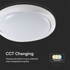 Lubinis šviestuvas V-tac 30/60W LED paviršinis šviestuvas, baltas, 3000/4000/6500K, dimeriuojamas, CYCLONE dangtelis