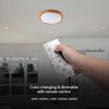 Lubinis šviestuvas V-tac 30/60W LED paviršinis šviestuvas, medžio sp., 3000/4000/6500K, dimeriuojamas, CYCLONE dangtelis