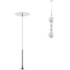 30W įleidžiamo montavimo LED šviestuvo korpusas BILIA, chromo sp., IP44, dimeriuojamas, gaubtai parduodami atskirai, SKBR01CH