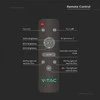 V-tac 30W LED gatvės šviestuvas, juodas, 4000K, su saulės baterija ir nuotolinio valdymo galimybe