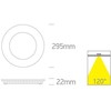 30W LED įleidžiama panelė, balta, 3000/4000/5700K, 10130FA/W/V
