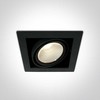 30W LED įleidžiamas pakreipiamas šviestuvas, juodas, 3000K, 51130/B/W