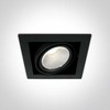 30W LED įleidžiamas pakreipiamas šviestuvas, juodas, 4000K, 51130/B/C