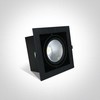 30W LED įleidžiamas pakreipiamas šviestuvas, juodas, 3000K, 51130/B/W