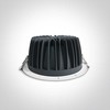 30W LED įleidžiamas šviestuvas, baltas, 4000K, 10130CA/W/C