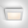 Lubinis šviestuvas 30W LED kvadratinis plafonas, baltas, 2700/3000/4000K, 62130AF/W/V