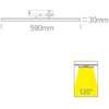 30W LED linijinis bėgelio šviestuvas, juodas, 2700/3200/4000K, 65172AT/B/V