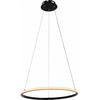 30W LED pakabinamas šviestuvas, 50cm, juodas, 3000K-6000K, dimeriuojamas