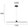 30W LED pakabinamas šviestuvas ELLARIA, juodos/žalios sp., 3000K, 4348600