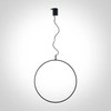 30W LED pakabinamas šviestuvas, juodas, 3000K, 60cm, dimeriuojamas, 63152B/B/W