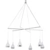30W LED pakabinamas šviestuvas TELESTO, chromo sp., 3000K