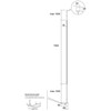30W LED pastatomas - pakabinamas šviestuvas ACROBAT, juodas, 3000K, dimeriuojamas, 01-2284