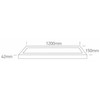 30W LED paviršinė panelė, balta, 120x15cm, CCT, 62140BFU/W/V