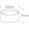 30W LED paviršinis šviestuvas, juodas, 3000/4000/5000K, IP44, 12130D/B/V