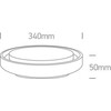 30W LED plafonas, antracito sp., 3000K, 67384/AN/W