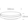 30W LED plafonas, antracito sp., 3000K, 67363/AN/W