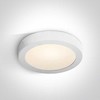 Lubinis šviestuvas 30W LED plafonas, baltas, 3000K, 62130F/W/W