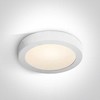 Lubinis šviestuvas 30W LED plafonas, baltas, 3000K, 62130F/W/W